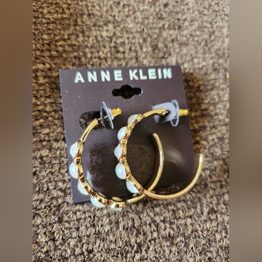 Anne Klein Hoop Earrings NWT